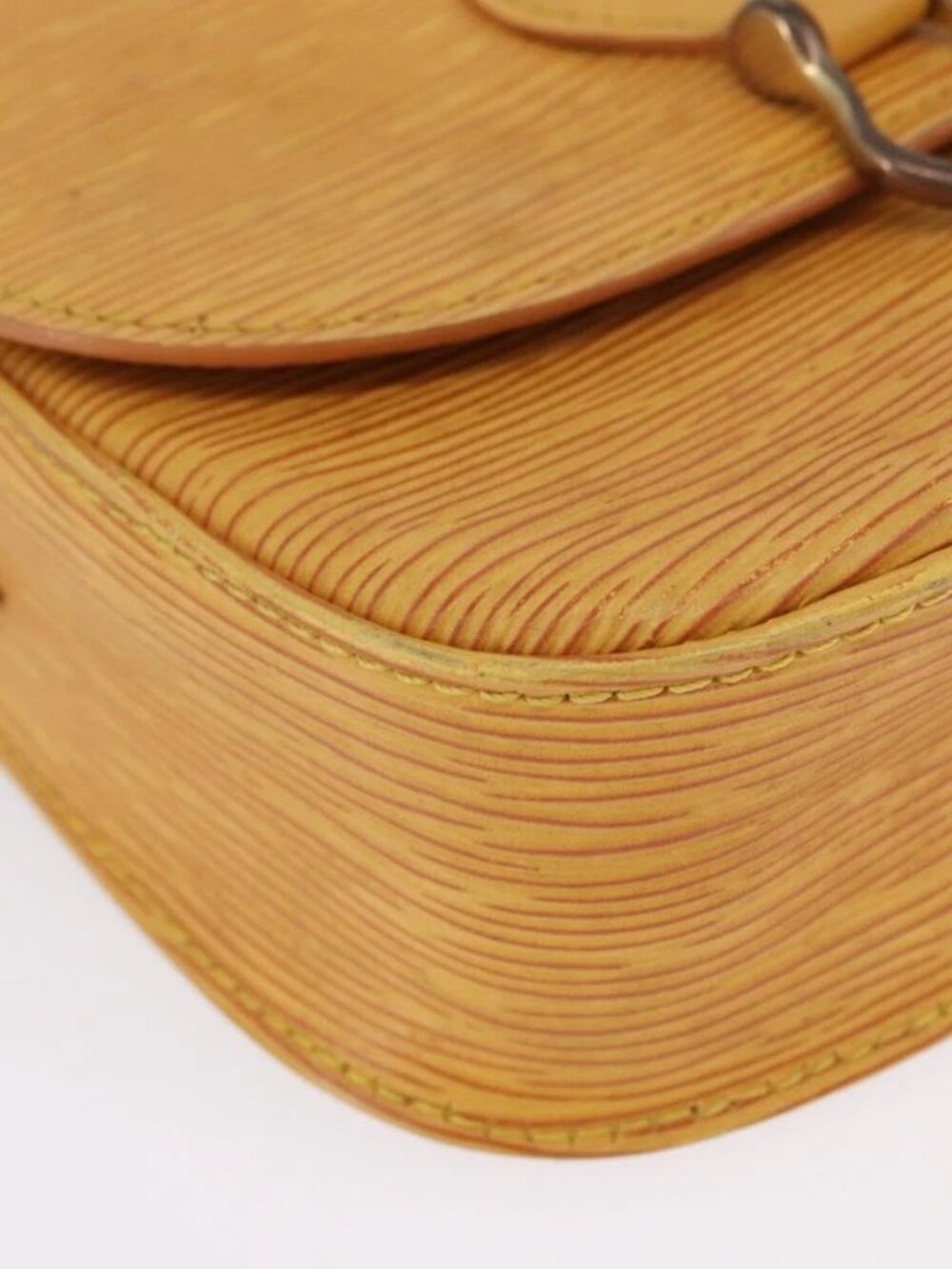 LOUIS VUITTON Epi Saint Cloud PM Shoulder Bag Yellow M52219 LV Auth LNZ331 - Picture 4 of 16